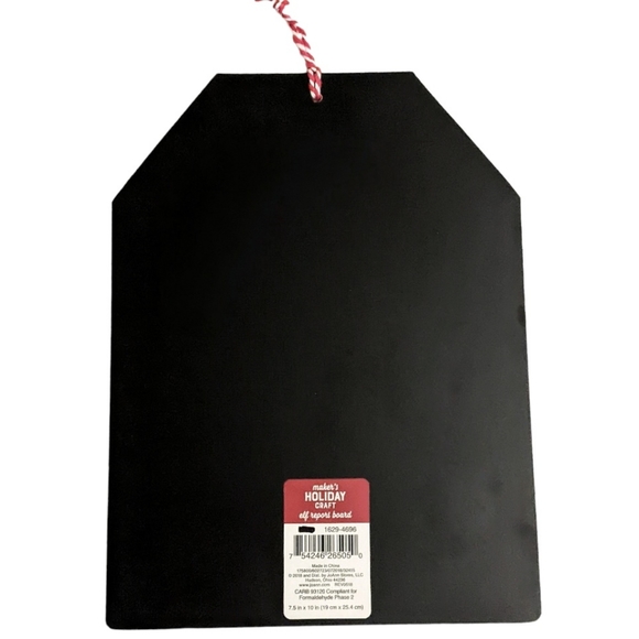 NWT! Novelty Chalkboard Official Elf Report Hanging Tag/Sign | Large 7. - Picture 6 of 9